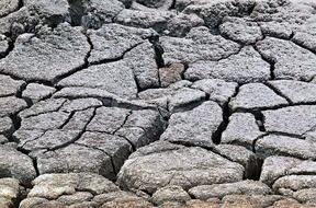 cracked soil in Yellowstone National Park