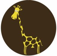 clipart,cute giraffe logo