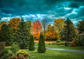 wonderful vermont foliage fall autumn view