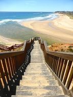 stairway access to the beach