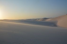 white sand dunes in lencois