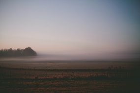Landscape with the haze
