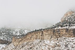 snow on the rocks in Colorado