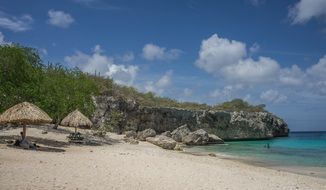 beach coastline in Curacao