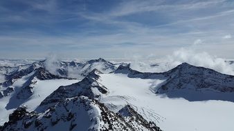 snowy mountains in the South Tyrol