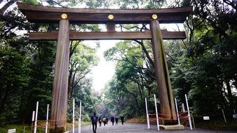 arch to the park nature japan