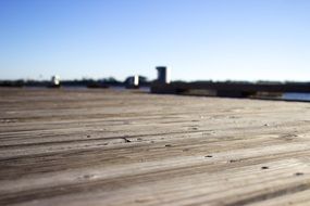 boardwalk surface for walking close-up