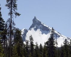 Snow caped mountain