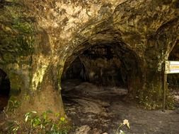 nature caves in rock, brazil