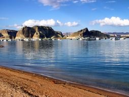 quiet lake in glen canyon utah