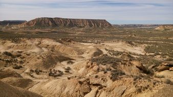 panorama of the desert Bardenas Reales