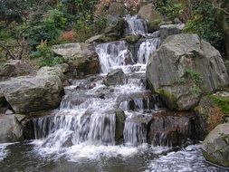 waterfall in holland park