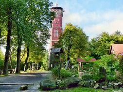 historic tower among nature in the Czech Republic