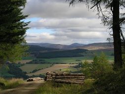 panorama of highland scotland