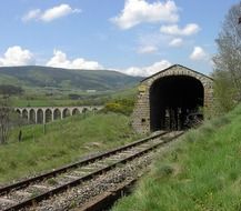 france countryside railroad landscape