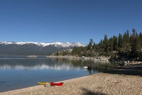 amazing lake tahoe kayak beach