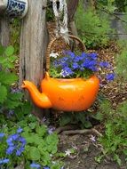 summer rustic forest pot