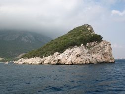 Island in the sea in Turkey