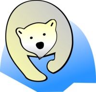 drawing of a big polar bear