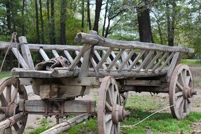 old wooden wagon outdoor