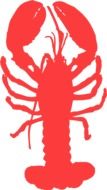 lobster animal marine silhouette