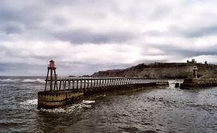 pier on the ocean coast