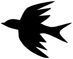 silhouette drawing bird