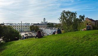 green hill in helsinki