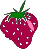 clipart,picture of pink sweet strawberry