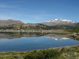 Landscape of pond in argentina