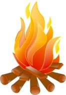Picture of campfire
