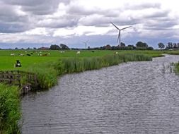 scenic river in netherlands