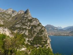 garda lake, viewpoint on a sunny day