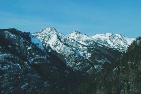 Landscape Picture of mountains peaks