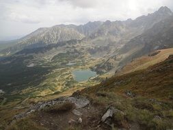 view of the green mountains in poland