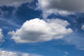 white cloud in blue sky view