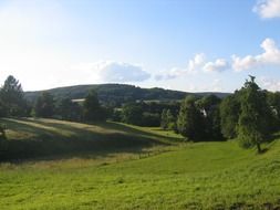 german landscape with scenic sky