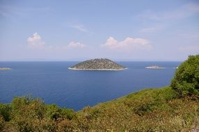 Samos island in Greece in summer