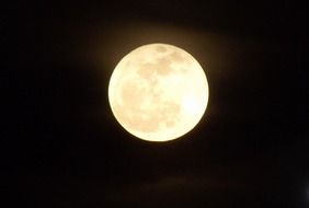 big yellow full moon