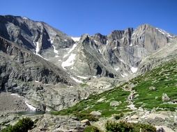 panorama of the rocky mountains in colorado
