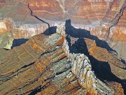 grand canyon arizona aerial view landscape