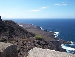 atlantic ocean washing tenerife