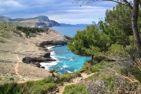 very beautiful coast sea
