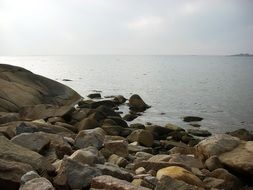 stone sea shore
