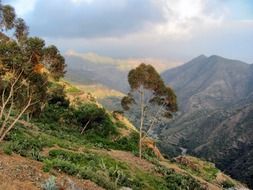 mountain landscape in Eritrea