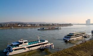 cruise ships on the river