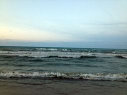waves on the lake Michigan