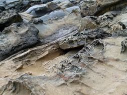 cliffs on the beach in california