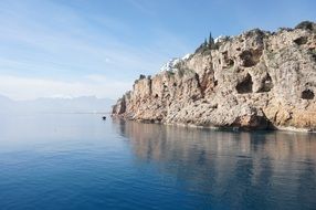 rock in the sea in Antalya