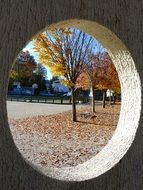 window in concrete wall